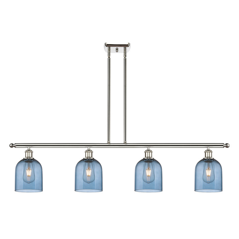 Odaniel 4 - Light Kitchen Island Pendant, Seedy, Polished Nickel
