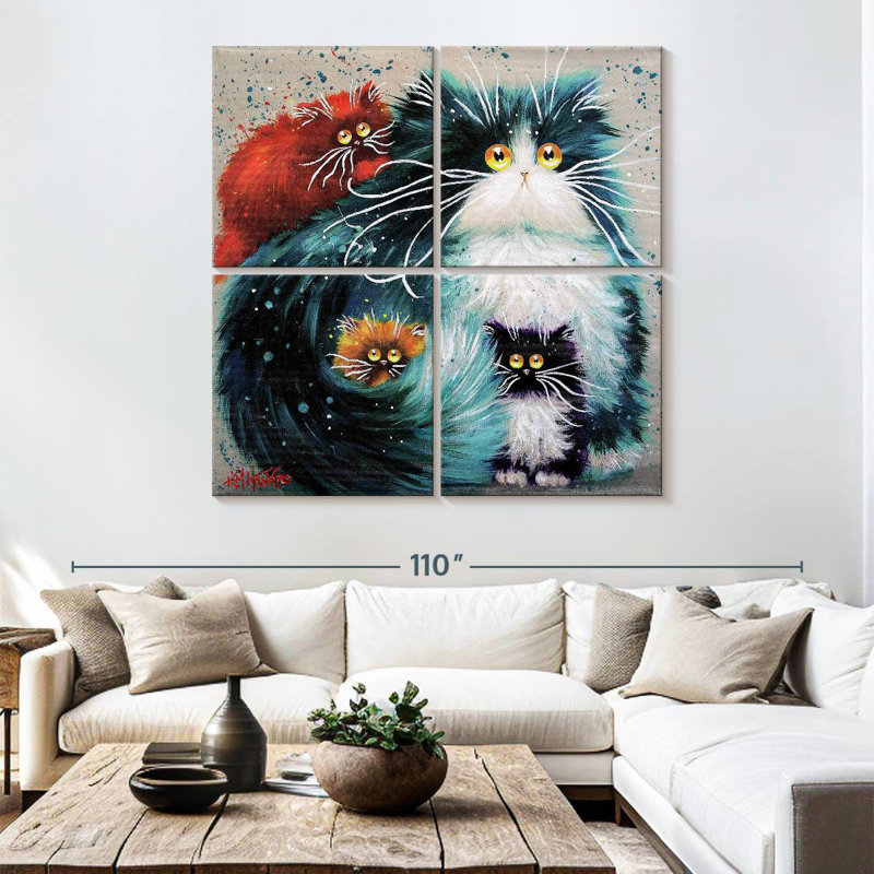 Brampt Purrenting, 74" H x 74" W