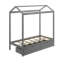  Lit simple en bois massif 2 tiroirs Croyd -1596136455