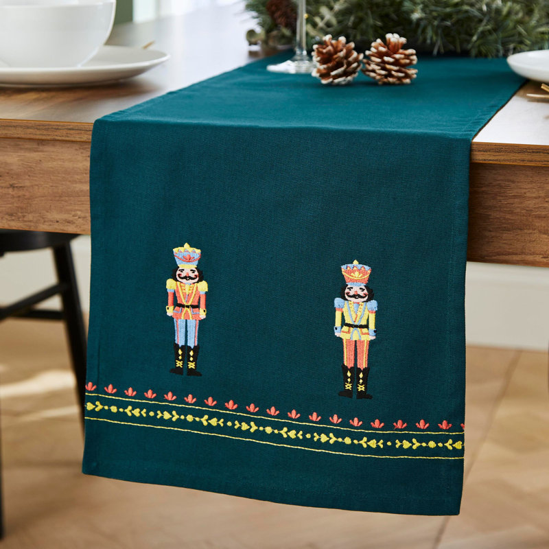 Christmas Nutcracker Pure Cotton Table Runner