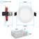 Luxrite 4" Ultra Slim Selectable CCT New Construction IC LED Canless Recessed Lighting Kit