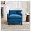 Fauteuil club en tissu d'ameublement en chenille-1660826303