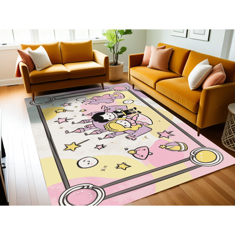 Tapis fantaisie lavable Gemma, Rectangulaire 2 pi x 3 pi