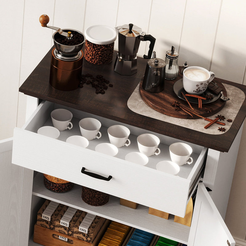 Buffet 30 "avec 2 portes de grange Farmhouse