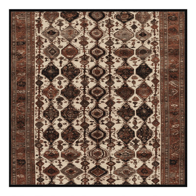 Machine Washable Persian Black Area Rug