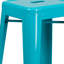 Tabouret à hauteur de comptoir 24 po intérieur / extérieur en métal avec siège carré-1214741087-1214741155-1292562118