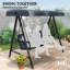 3 Person Porch Swing with Canopy