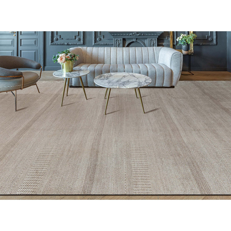 Wool Area Rug in Gray