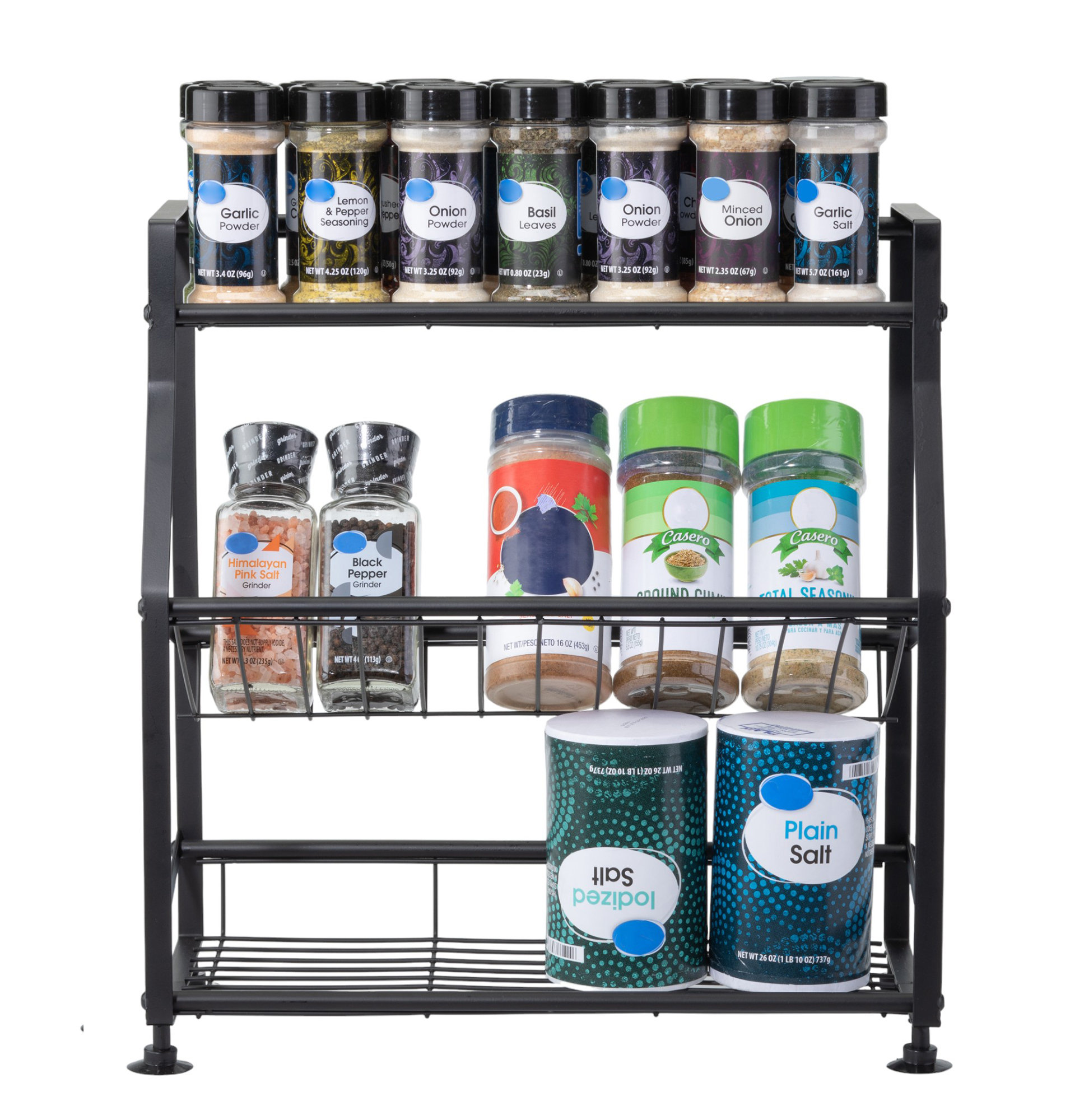 Prep & Savour Spice Rack and Dish Storage Rack Countertop - Wayfair Canada