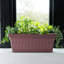 Boîte à fleurs en plastique avec plateau à soucoupe Vaneka-1821079994
