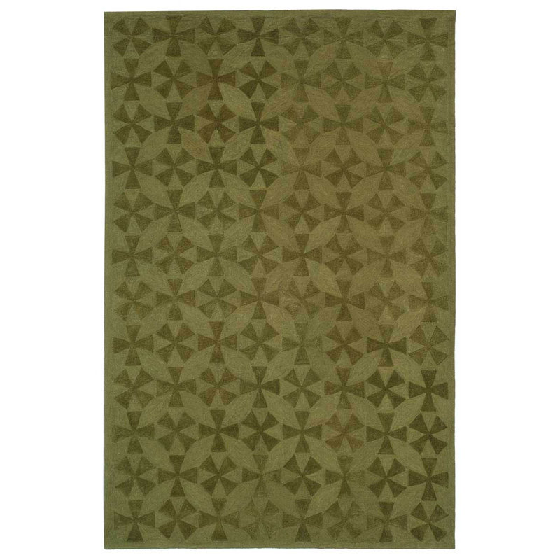 Tapis géométrique en coton crocheté à la main Martha Stewart, 9'6" x 13'6"