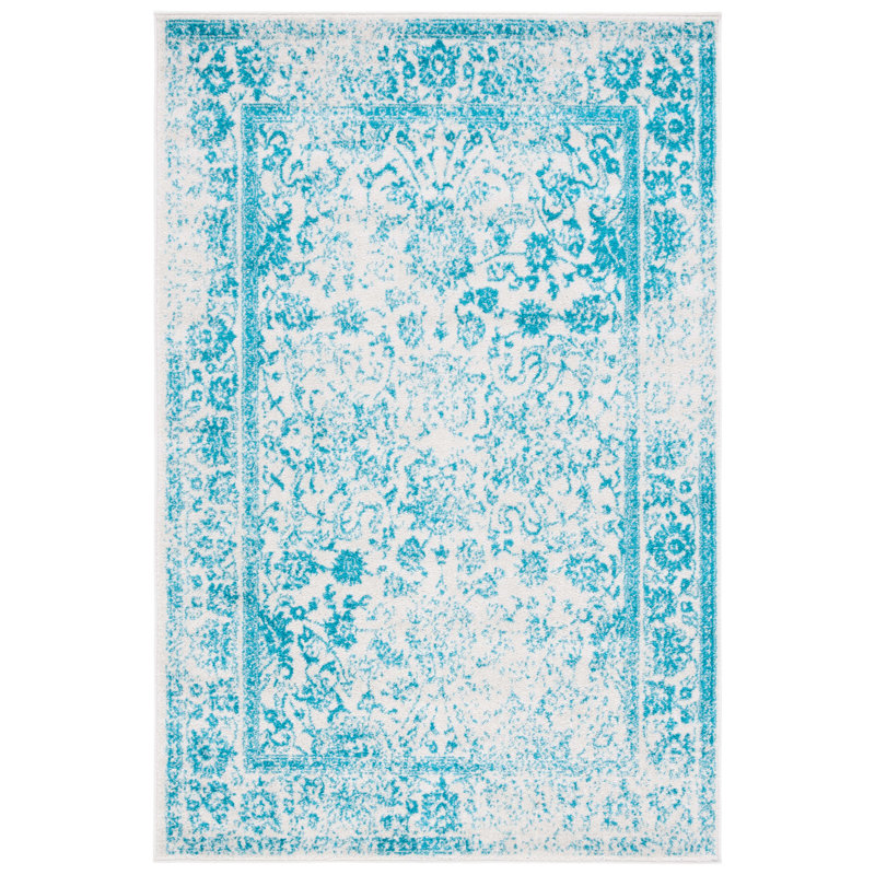 Olius Performance Floral Rug, Rectangle 6' x 9'