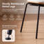 Modern Rattan Dining Chairs Upholstered Faux Leather Dining Room Chairs with Rattan Backrests and Metal Legs Armless Kitchen Chairs for Dining Room-1772382055-1774034935