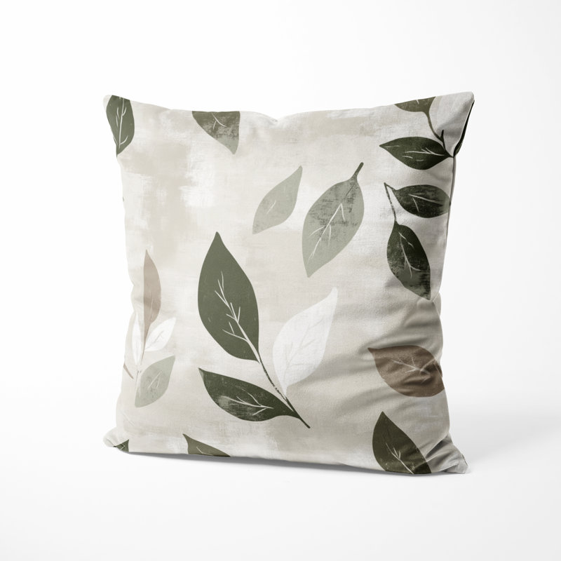 Coussin Floral, H 16 po x l 16 po