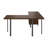 Conway L-Shaped Metal Base Writing Desk