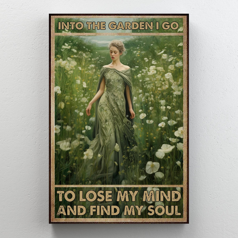 Into The Garden I Go On, impression sur toile, H 36 po x l 24 po x P 1,25 po