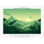 Dinosaur Valley Green Wallpaper Mural, Peel and Stick Kids Room Wall Mural, Layered Silhouette Landscape Nursery Wallpaper-417516741