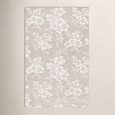 Hand-Tufted Wool Floral Rug