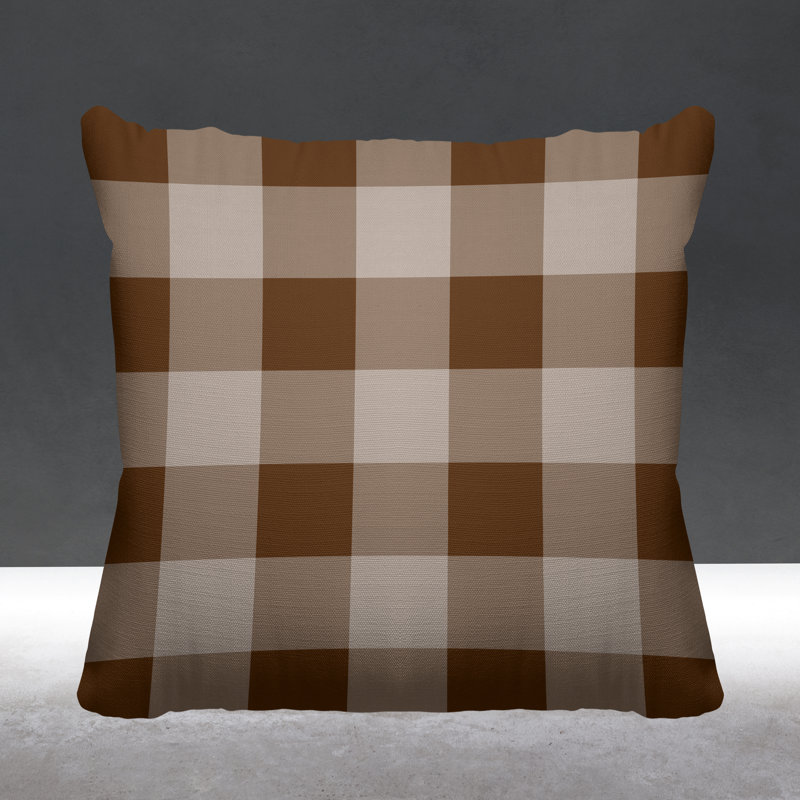 Coussin décoratif intérieur / extérieur Autumn, 19 po x 19 po, Terre cuite, Carré