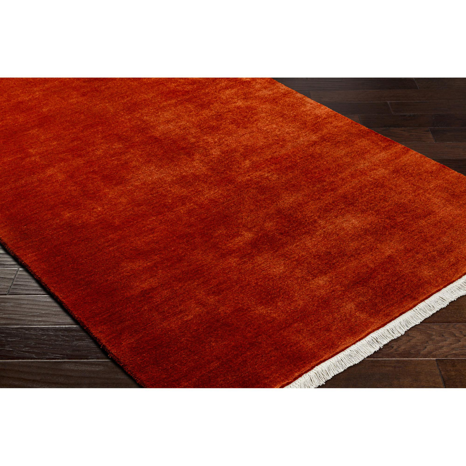 Clio Wool Rust/Burnt Rug, Rectangle 6' x 9'