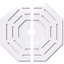Médaillon de plafond contemporain en PVC Westin-36078426