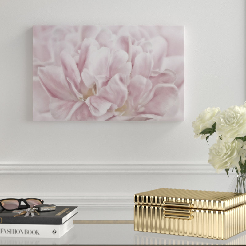 « double rose tulipe », reproduction de photo sur toile tendue, H 12 po x l 19 po x P 2 po