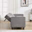 Ensemble de salon en velours 2 pièces, fauteuil d'appoint inclinable avec repose-pieds et canapé-lit convertible