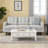 Cudahy 82.7" Tufted Sofa, Upholstered 3-Seater Sofa-1213625831