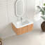 Armoire de salle de bain murale flottante en bois massif 30 po