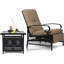 Chaise de patio inclinable avec coussins-896599548
