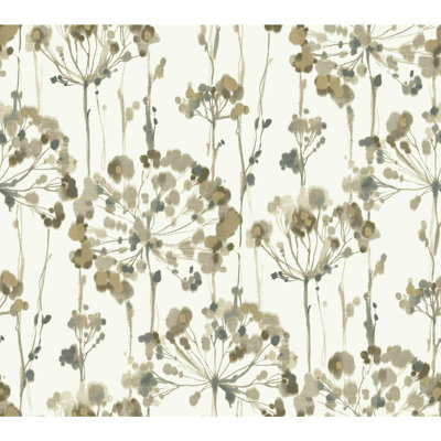 Flourish 20' L x 27" W Smooth Wallpaper Roll