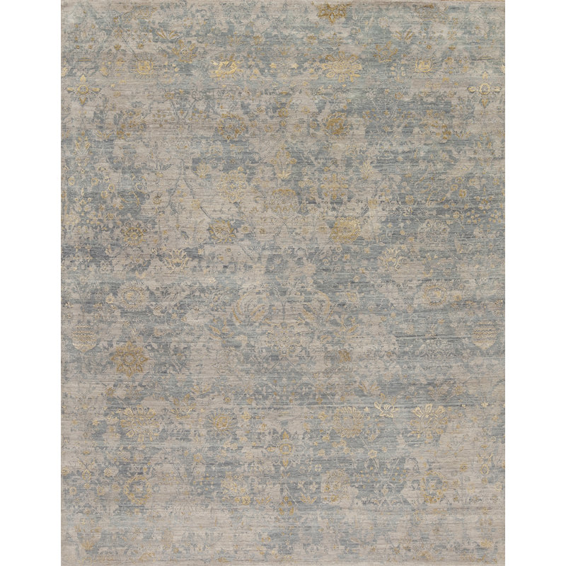 Paradise Handmade Silk and Wool Area Rug