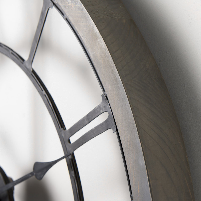 Horloge murale Aekjot, Moyenne, Gris / Noir