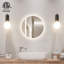 Miroir de salle de bain rond Naliyah-1418264212