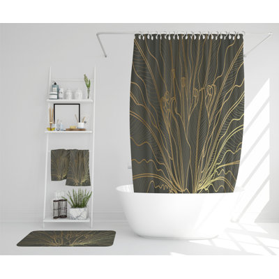 Natavia Polyester Shower Curtain Set