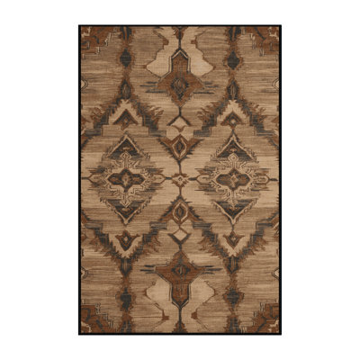 Machine Washable Persian Brown Area Rug
