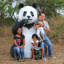 Statue fantôme d'ours panda géant
