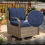 Ensemble de mobilier de patio 7 places, canapé 7 pièces en osier avec 2 fauteuils, table basse double et table de bout-201685850