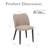 Maleehah Solid Wood Small Upholstered Dining Chair-1812208259