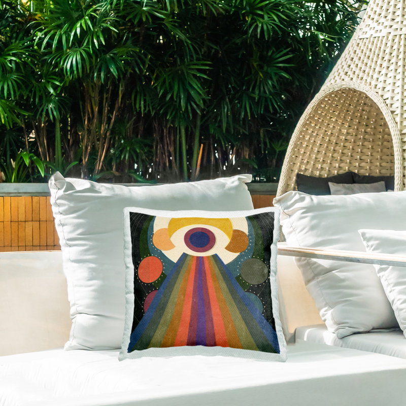 Coussin extérieur Spiritual Eye with Rays