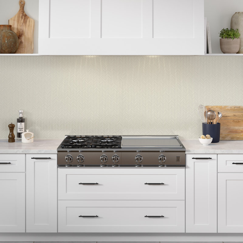 Regala™ 11" x 11" Porcelain Herringbone Mosaic Tile, Bequest
