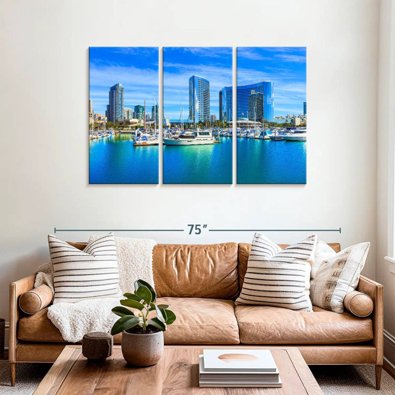 Senne San Diego Waterfront, H 36 po x l 57 po
