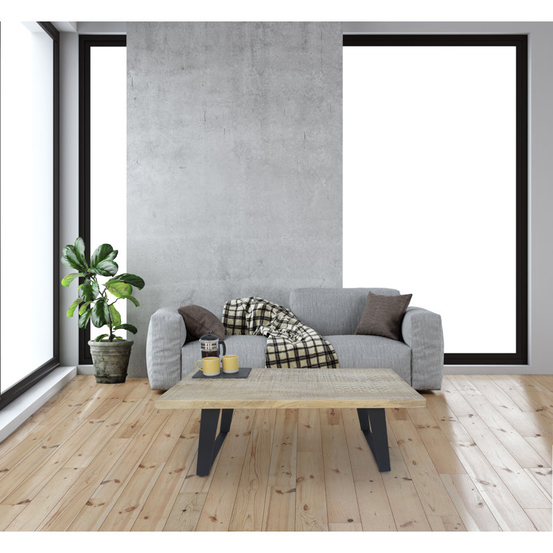 Reneau Solid Wood Sled Coffee Table