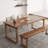 Walnut Rectangular Solid Wood Desk-109622428
