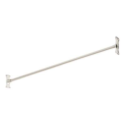 48" Brass Straight Shower Curtain Rod