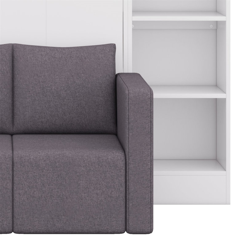 Lit escamotable avec canapé et tablettes Murphy