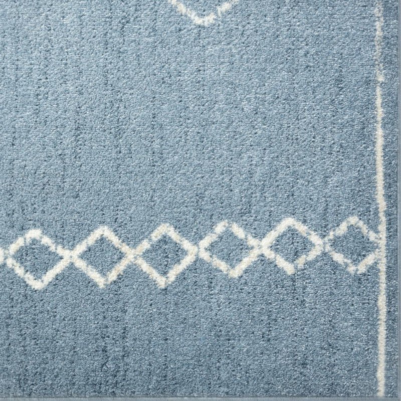 Tapis bleu Adileni, Rectangle 6 pi x 9 pi