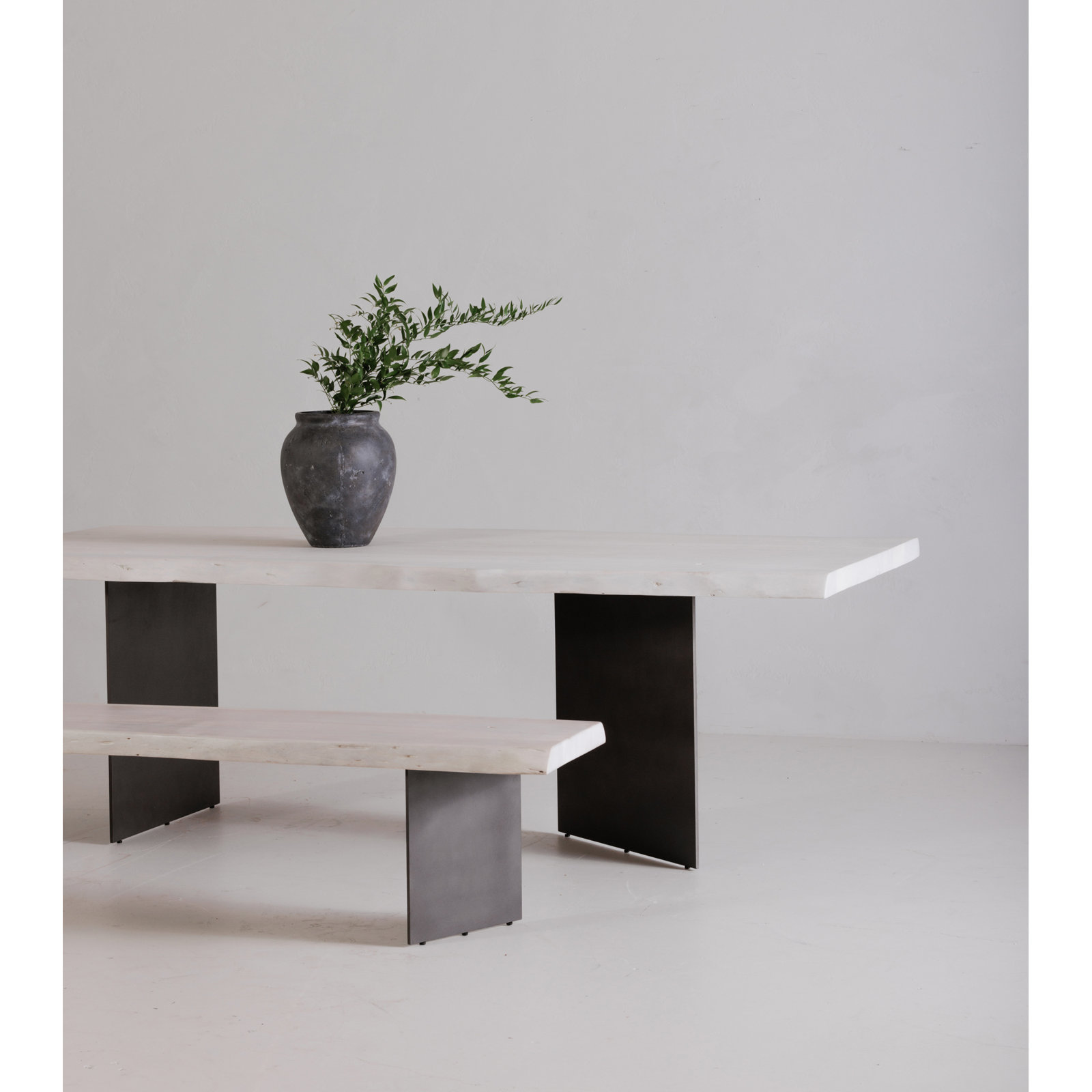 Roberto 92" Dining Bench, White