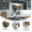 Nariaki Wall Mounted Solid Pine Wood Storage Rack with Upper Shelf and 5 Hanging Hooks-1625101530