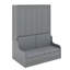 Grand lit escamotable avec coussin